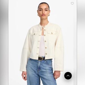 New With Tags Madewell Cocoon Sleeve Denim Jacket Sz XS (oversized fit)